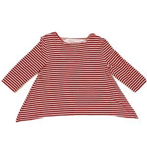 Orvis Womens Shirt Medium 3/4 Sleeve Stretch Strip
